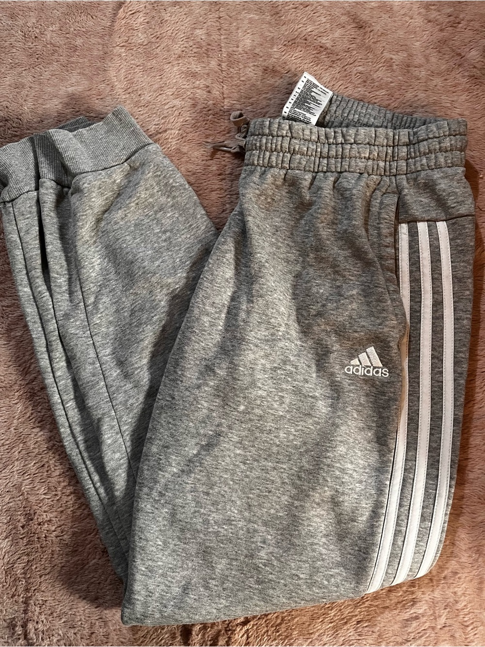 ADIDAS Grey Three-Stripe woman Joggers size large